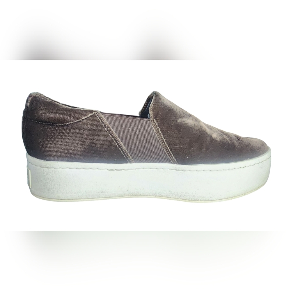Vince Warren Brown Velvet Slip-On Sneakers, Womens 5.5​ - Picture 5 of 7